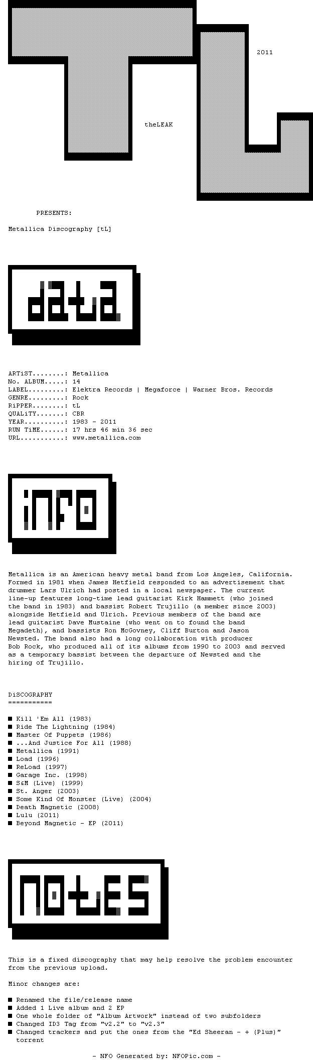 metallica torrent discography tpb